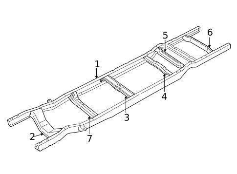 Frame & Components for 1994 Ford E-150 Econoline Club Wagon #0