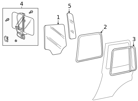 Rear Door for 2004 Land Rover Freelander #0