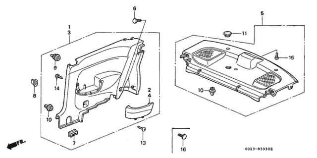 Side Lining for 1997 Honda Civic #0