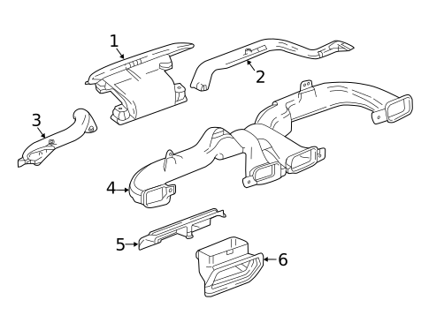 Ducts for 2019 Buick Envision #1