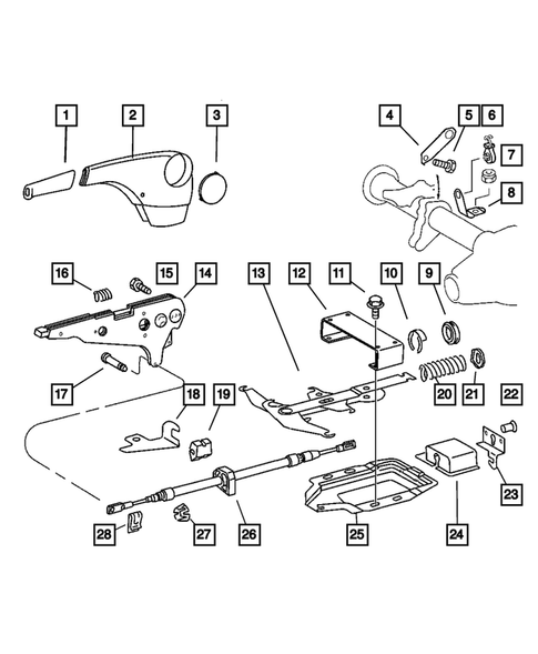 Parking Brake Lever and Cables for 2003 Dodge Sprinter 3500 #0