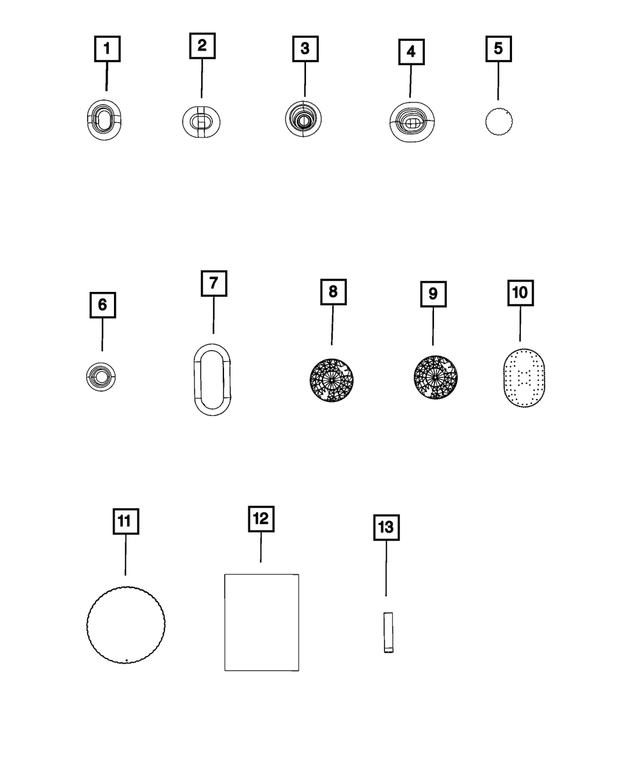 5112208AB - Body Sheet Metal Except Doors: Plug for Mopar Image