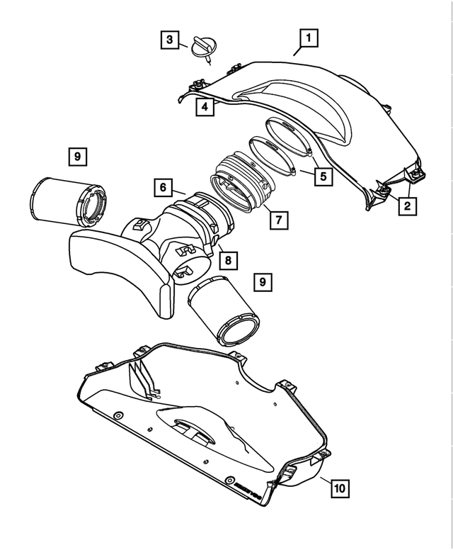 5029171AA - Fuel: Air Cleaner Seal, Foam for Mopar Image image