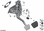 35006850499 - Pedals: Complete Pedal Assembly for BMW Image