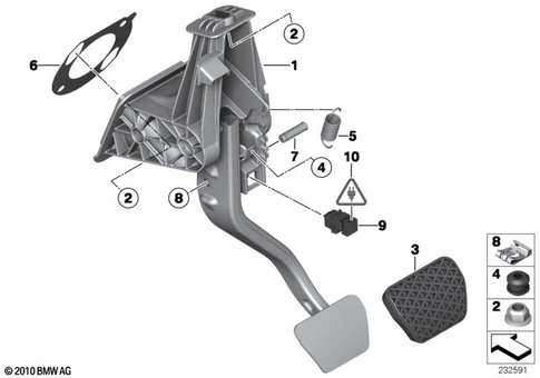 Pedals for 2011 BMW X3 28iX #0