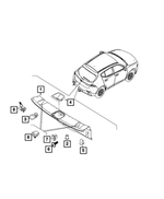 6PG87DX9AD - Interior Trim: Cargo Net Hook for Dodge: Hornet | Jeep: Compass Image