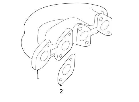 Exhaust Manifold for 2004 Audi A4 #0