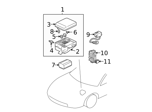 Anti-Theft Components for 2002 Mitsubishi Eclipse #2