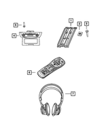 55372218AA - Electrical: Rear Seat Video Bracket for Dodge: Ram 1500, Ram 2500, Ram 3500 | Ram: 1500, 2500, 3500 Image