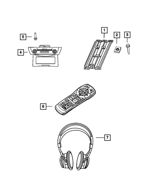 Radio, Antenna, Speakers, DVD, and Video systems for 2012 Ram 1500 #5