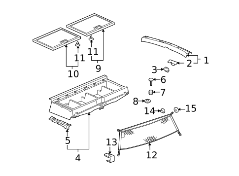 Interior Trim - Rear Body for 2008 Chevrolet Uplander #0