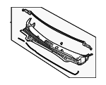 86150GG000 - Body: Cowl Grille for Kia Image