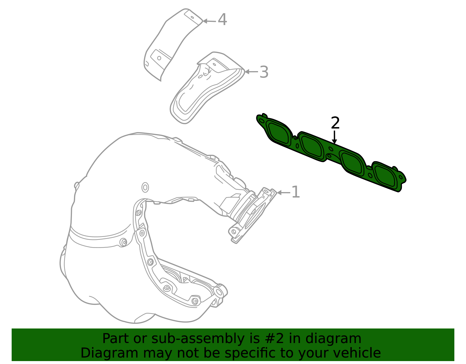 2023-2026 Chevrolet Corvette Manifold Gasket 12673594 | OEM Parts Online