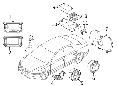 Navigation System for 2019 Volkswagen Passat #1