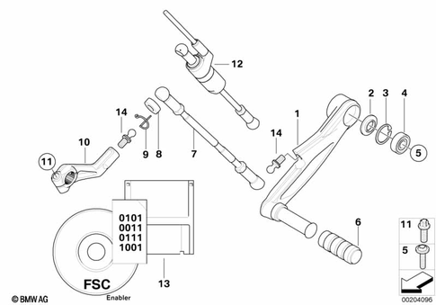 Outside Shift-Control Components for 2011 BMW-Motorrad K 1300 S #0