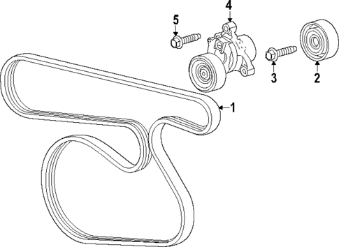 Belts & Pulleys for 2023 GMC Sierra 1500 #1