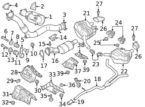 Exhaust Components for 2016 Audi A7 Quattro #0