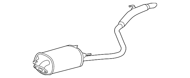 2011-2016 Toyota Sienna Muffler & Tail Pipe 17430-0P260 2011-2016 Toyota Sienna Muffler & Tail Pipe 17430-0P260