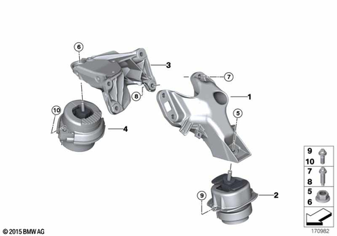 Engine Suspension for 2009 BMW X6 35iX #0