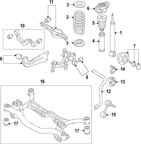 Rear Suspension for 2015 Volkswagen CC #2