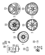 6507010AA - Wheels: U Multi Thread Nut for Mopar Image