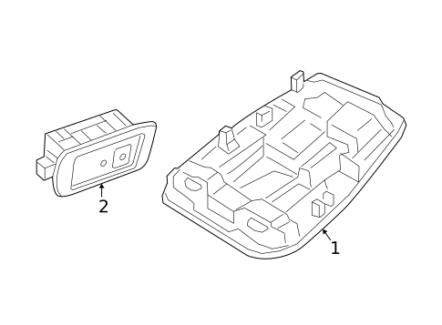 Overhead Lamps for 2022 Volvo C40 Recharge #0