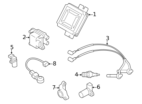 Ignition System for 2011 Subaru Impreza #1
