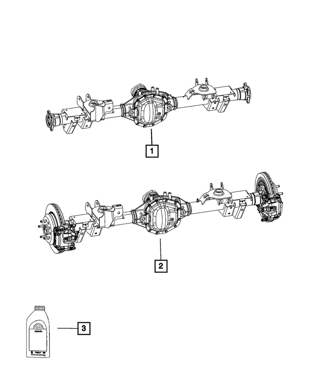 68651295AA - Differential and Drive Line: Service Rear Axle for Mopar Image image