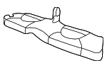 C2N3605LEG - Body: Seat Cushion for Jaguar Image