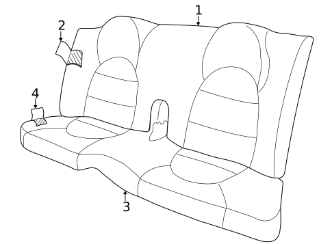 Rear Seat for 2005 Jaguar XK8 #2