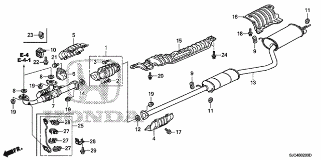 Exhaust Pipe for 2007 Honda Ridgeline #0