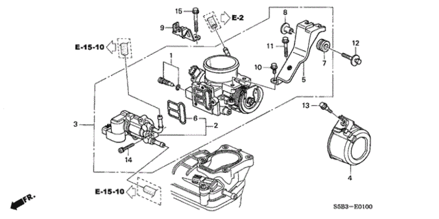 Throttle Body for 2005 Honda Civic #0
