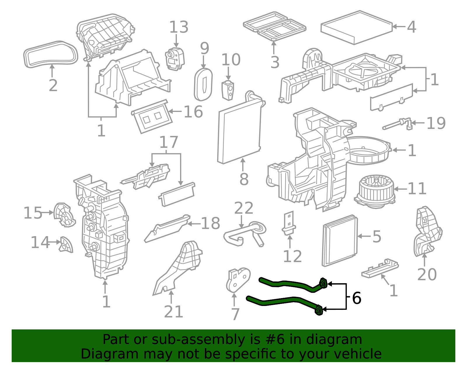HVAC Heater Core Inlet and Outlet Pipe 94524458 | Applegate Chevrolet Parts