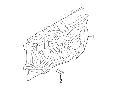 Cooling Fan for 2011 Ford Flex #0