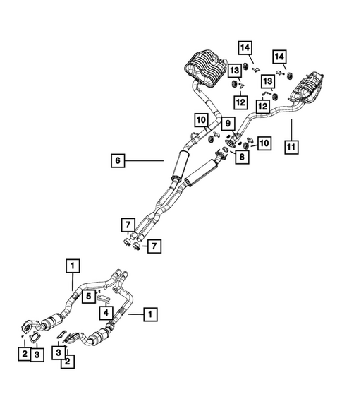 Exhaust System for 2023 Dodge Challenger #3