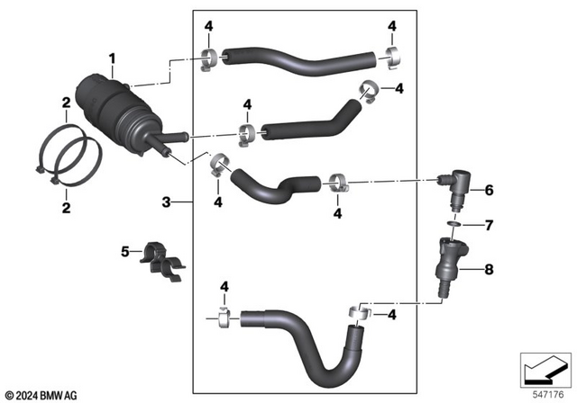 13538569876 - Fuel System: Set Fuel Filter -  for BMW-Motorrad Image