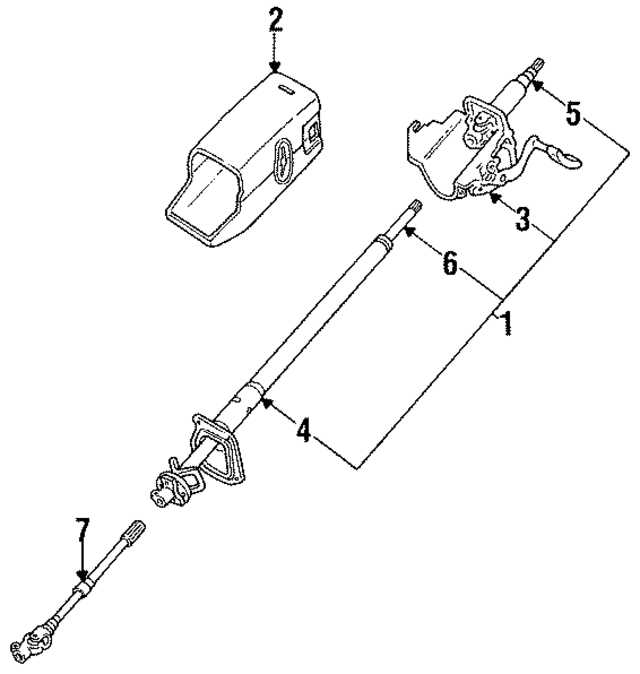 4808093G16 - : Lower Shaft for Nissan Image