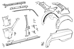 1156303111 - : Pillar for Mercedes-Benz Image
