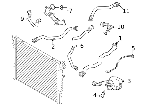 Radiator Hoses for 2026 BMW X3 #0