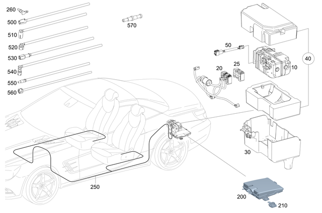 8050514 - : Holder for Mercedes-Benz Image