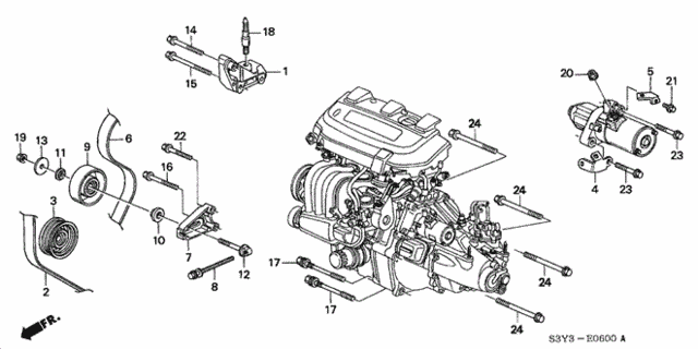 Engine Mounting Bracket for 2002 Honda Insight #0