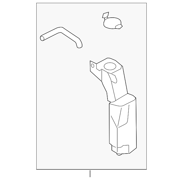Genuine SUBARU Coolant Reservoir Tank For Samber Dias/Van (Part #45155TA020) - View #8