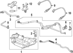 26395031 - Emission System: Canister Hose for Buick: Enclave | Chevrolet: Traverse | GMC: Acadia Image