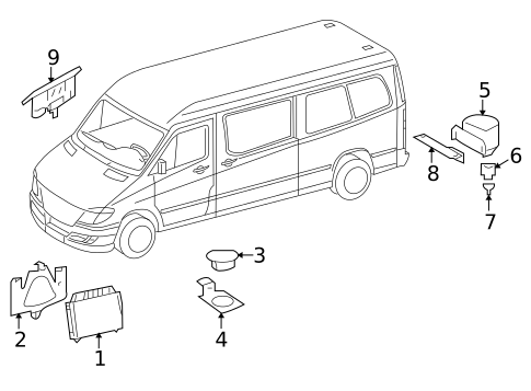 Electrical Components for 2009 Dodge Sprinter 3500 #0