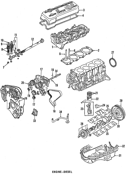 Oil Pan for 1984 Isuzu I-Mark #0