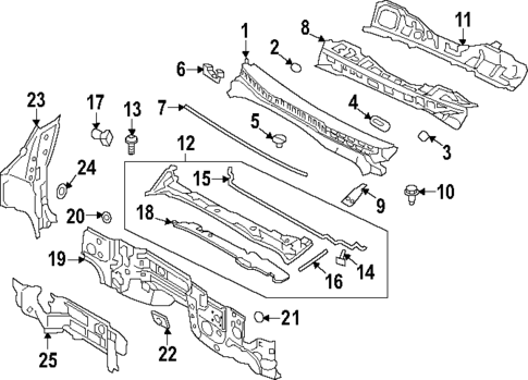 Cowl for 2021 Nissan TITAN #1
