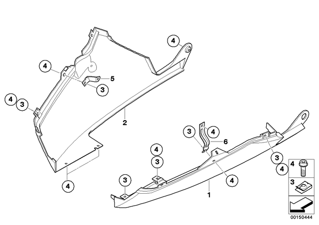 46637690856 - : Right Bracket for BMW-Motorrad Image