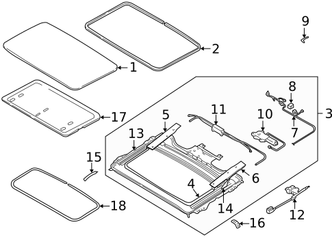 Sunroof for 1994 Subaru Impreza #1