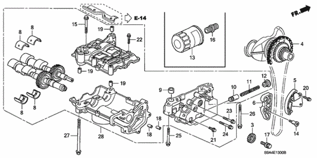 Oil Pump for 2003 Honda CR-V #0