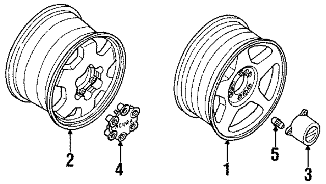 8972292122 - : Wheel Nut for Acura Image